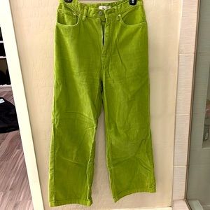 Corduroy lime green pants.  Great condition.